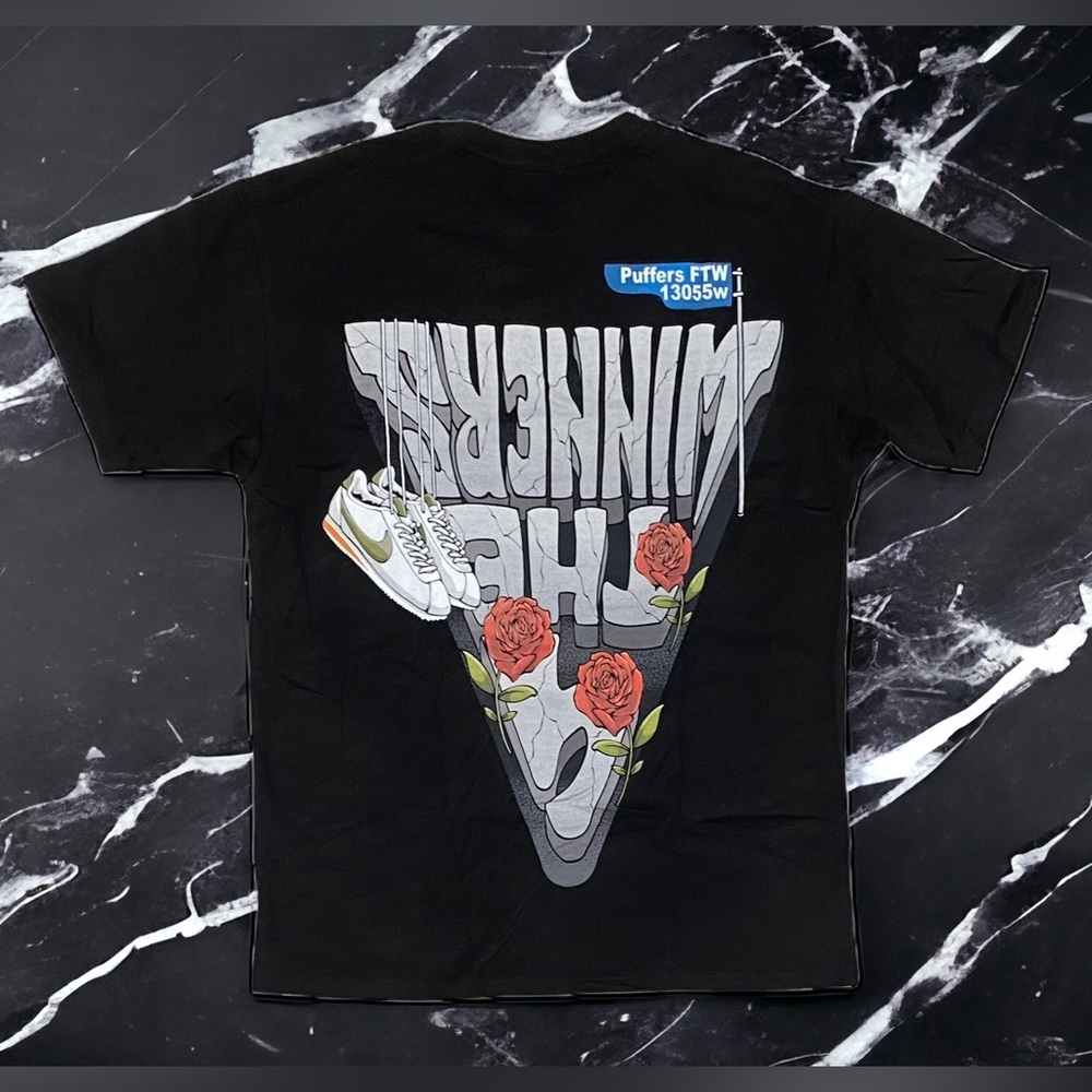 NEW Puffer Smoke Shop 4 The Winners Only T Shirt Sz Large Black Soft Suede